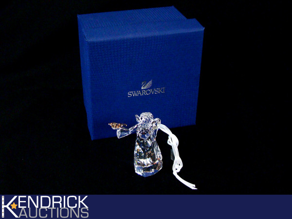 lot 12 image: Mint Condition Swarovski Crystal 2010 Annual Angel Ornament #1054562 in Box