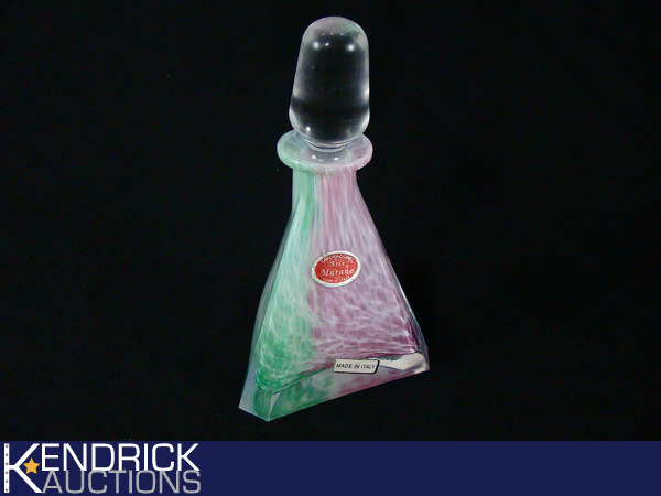 lot 14 image: Mint Condition Murano Hand Blown Glass Perfume BottleDecanter