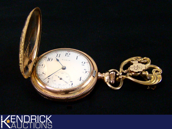 lot 24 image: MINT 1920s Antique 15 Jewel Elgin Pocket Watch