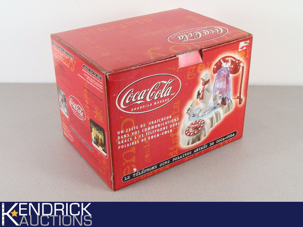 lot 47 image: NRFB Mint in Box Coca-Cola Animated Polar Bear Phone