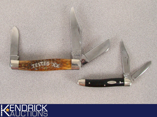 lot 61 image: 2 Mint Condition Vintage Case XX Pocket Knives