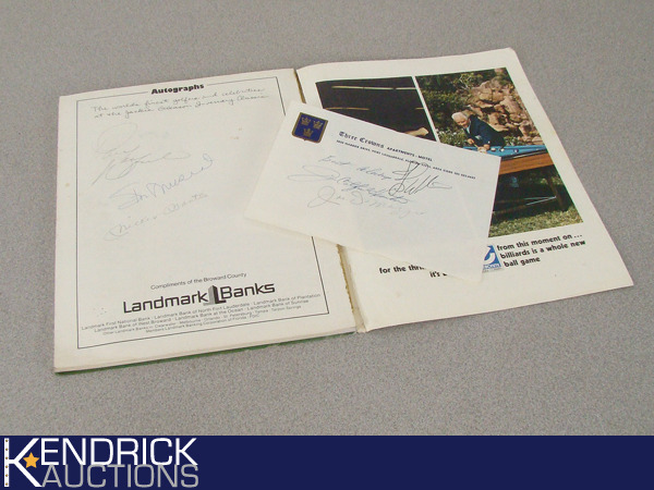 lot 71 image: Authentic Mickey Mantle, Joe DiMaggio, and Other Autographs