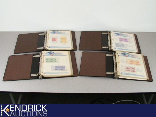lot 79 image: 4 Books Full of Mint 1940s - 1950s US Plate Block Stamps