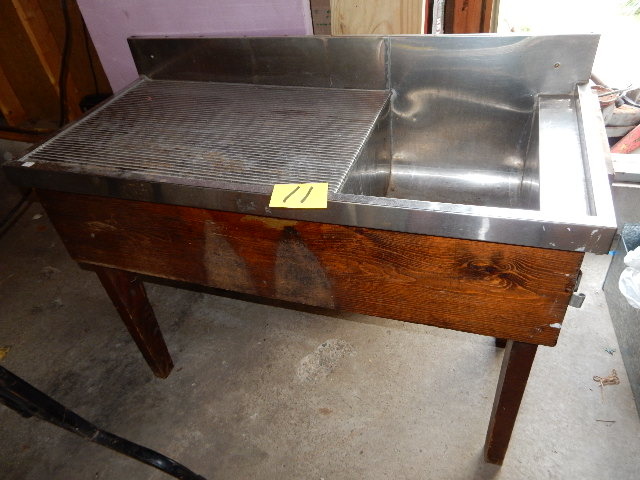 lot 11 image: Stainless Steel sink and drainboard