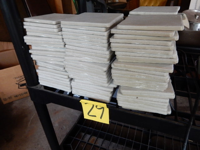 lot 29 image: 108, 4in x 4in, ceramic tiles
