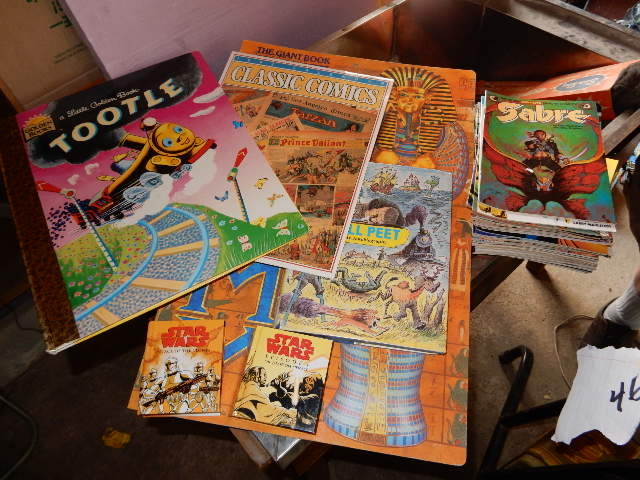 lot 46 image: Super Hero Comic Books, 50 per pile, Plus other books as pictured