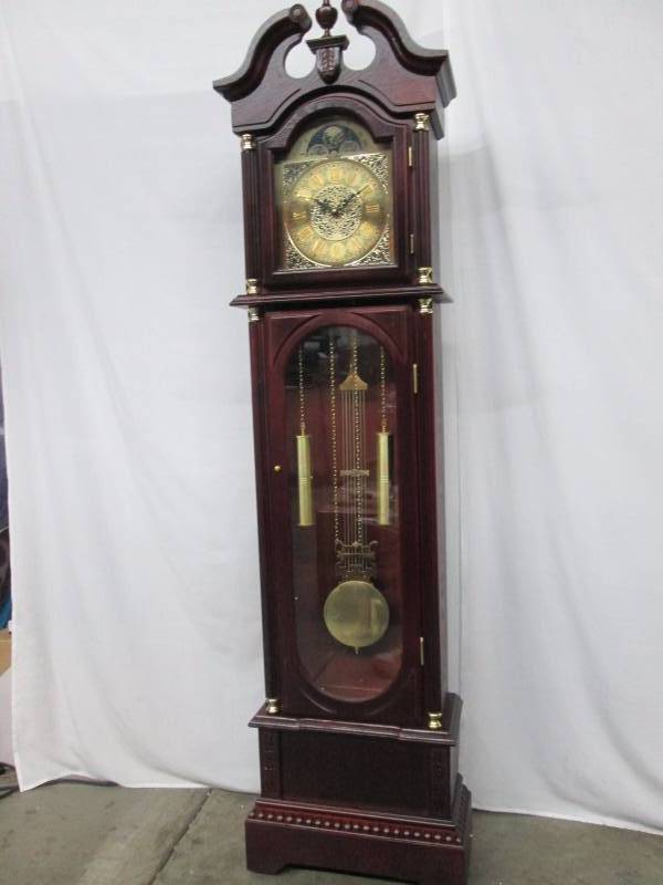 lot 49 image: McLeland Design 72 Grandfather Clock - Cherry
