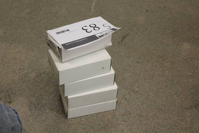 lot 83 image: Box Lot of (5) including Price Controlling Thermostat Dial Model Service Fast Wired Zone Sensor Price EHC Kit CelsiusVertical And More.