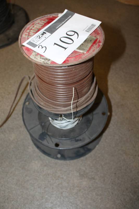 lot 109 image: Lot of (3) Communications Cable Reel.