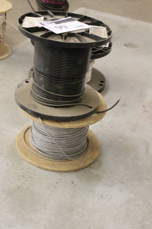 lot 99 image: Lot of (2) Communications Cable Reel Including 9261 OTD Black.