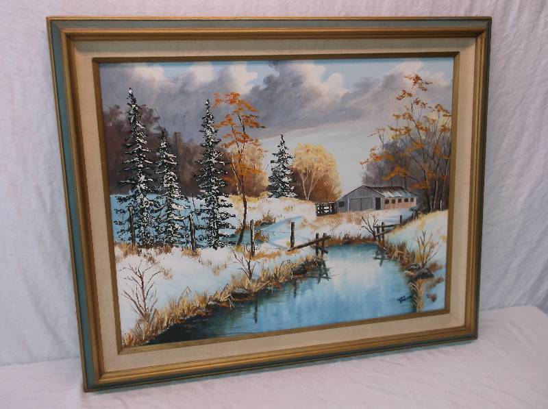 lot 45 image: Oil Painting