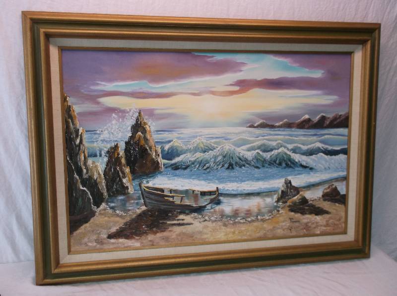 lot 46 image: Oil Painting