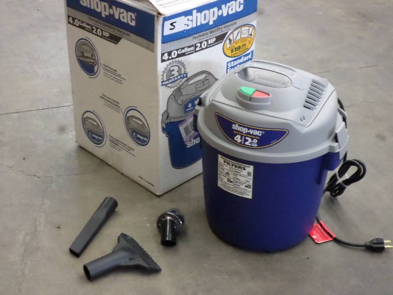 Unused ShopVac 4-Gallon 2HP WetDry...