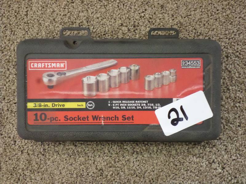 Unused Craftsman 10-Piece 38-Driv...