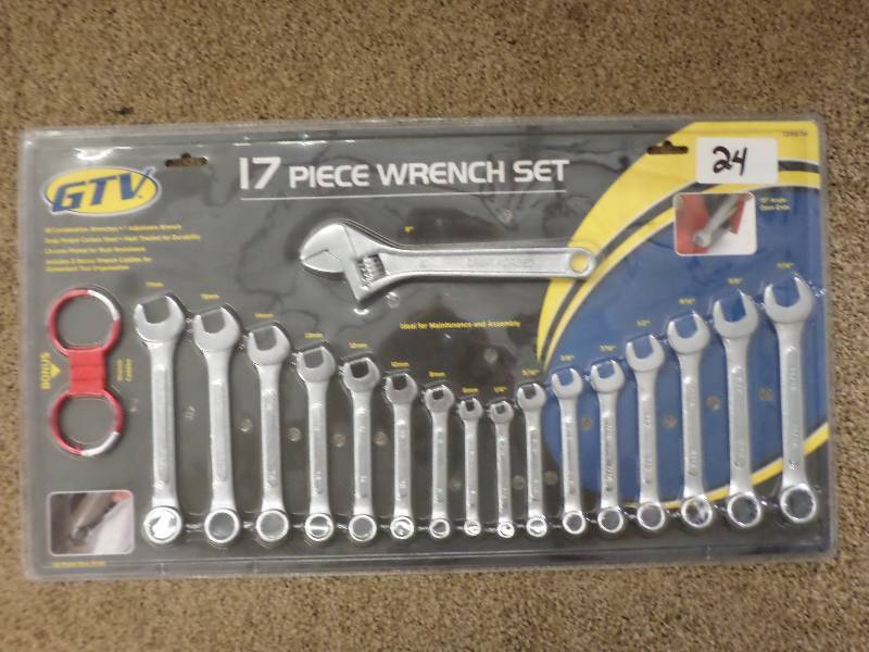 Unused GTV 17-Piece Metric & SAE Wr...