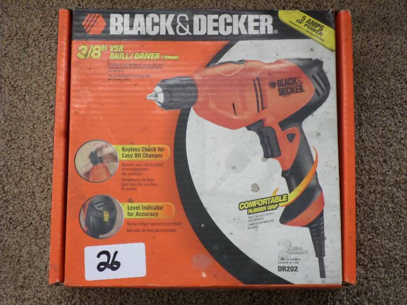 Unused Black & Decker 38 VSR Dril...