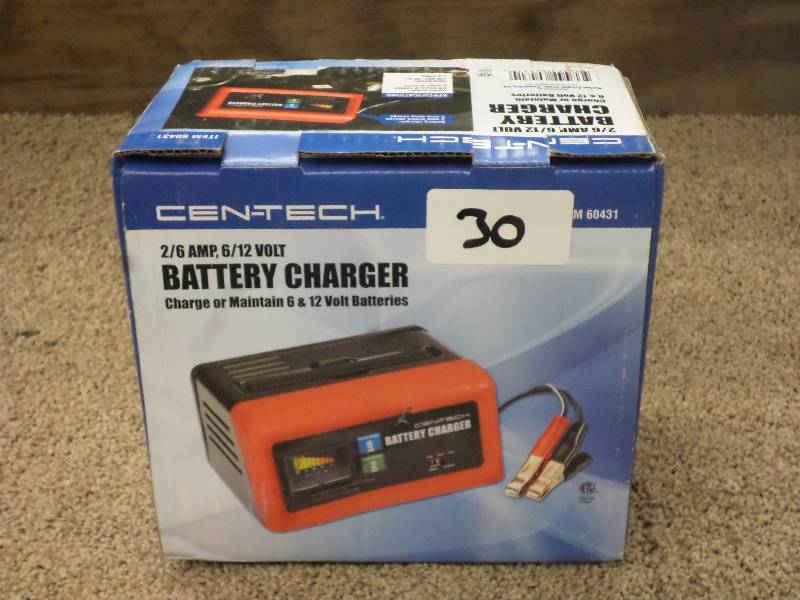 Unused Cen-Tech 26Amp 612Volt Bat...