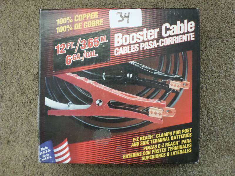Unused 12ft 6-Gauge Booster Cable S...