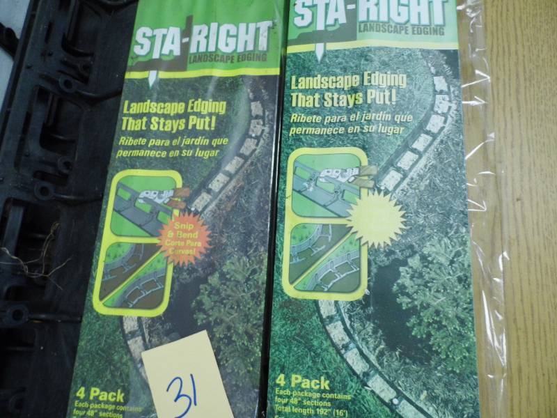 3 New Packs of Sta-Right Landscape Edging