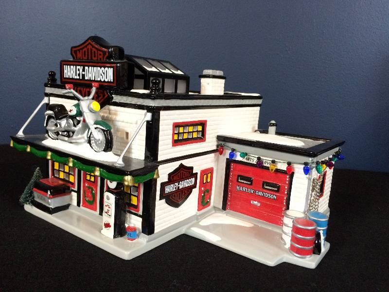 Dept 56 Harley-Davidson Motorcycle Shop