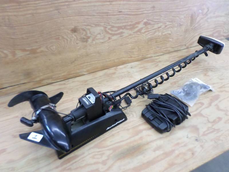 lot 1 image: MinnKota Auto-Pilot Bow Mount Troll...