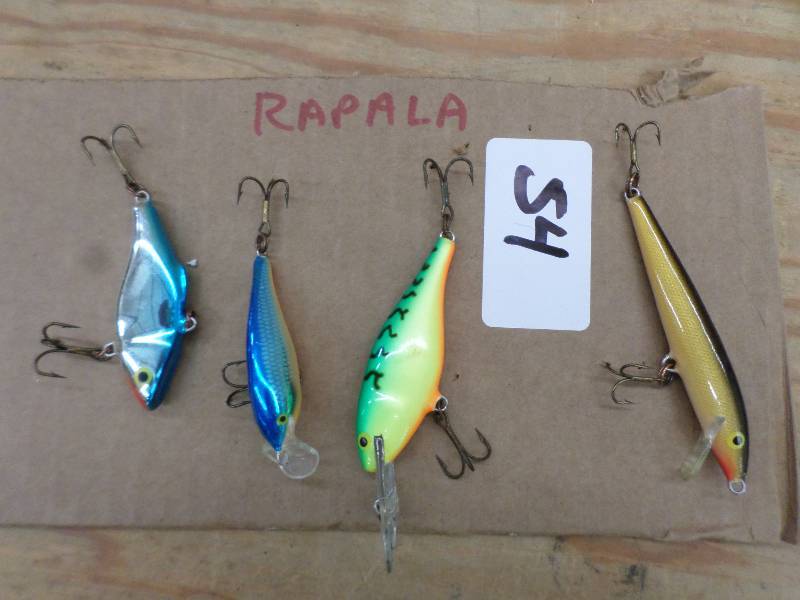 lot 54 image: (4) Rapala Crankbait Lures ...