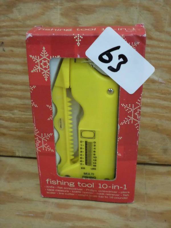 lot 63 image: New 10-In-1 Fishing Tool...