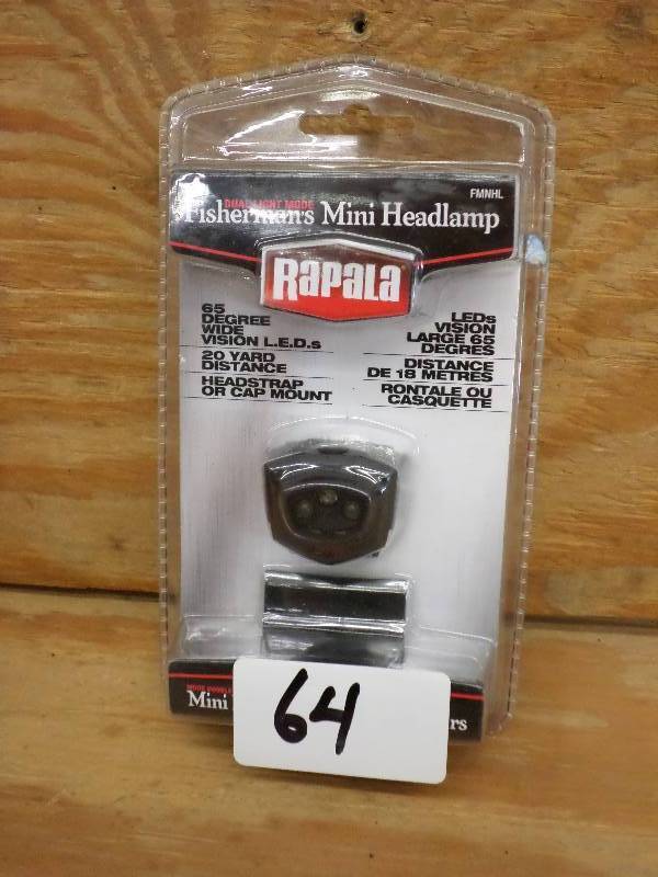lot 64 image: New Rapala Fisherman Mini Headlamp...