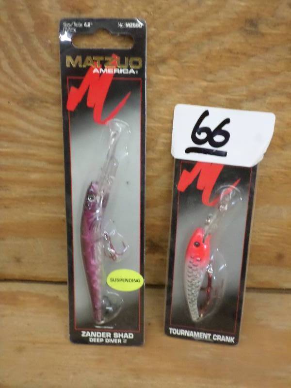 lot 66 image: (2) New Crankbait Lures ...