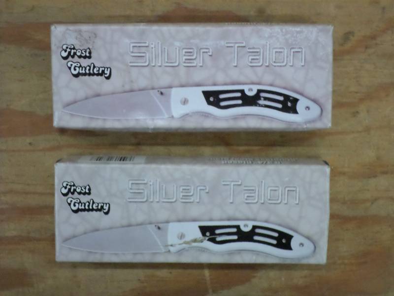 lot 90 image: (2) Frost Cutlery Silver Talon Kniv...