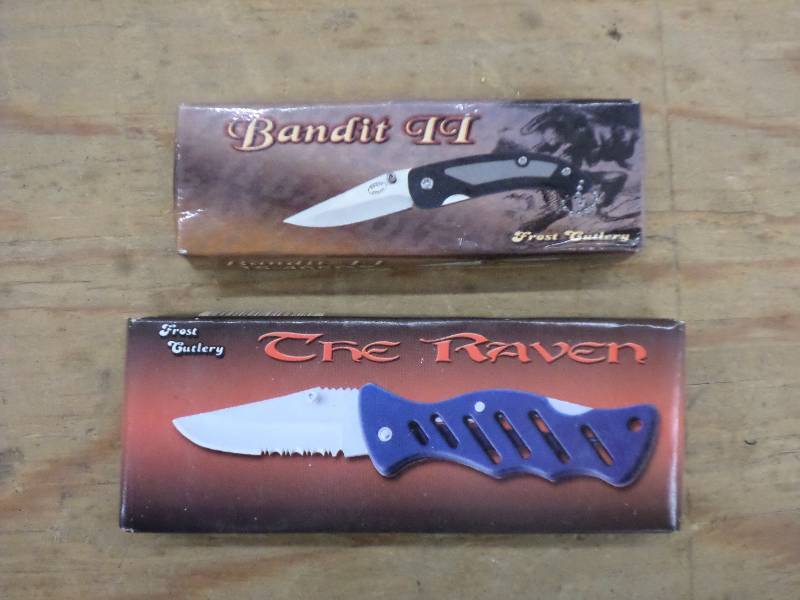 lot 100 image: (2) New Frost Cutlery Knives ...