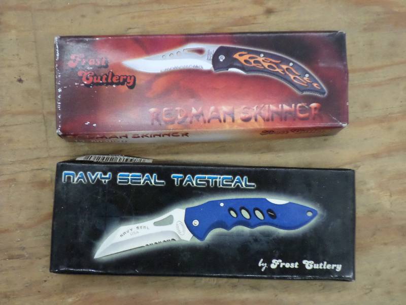 lot 112 image: (2) Frost Cutlery Redman Skinner Kn...