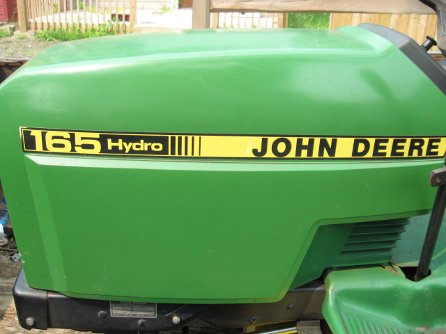 lot 2 image: John Deere 165 Riding Lawn Mower