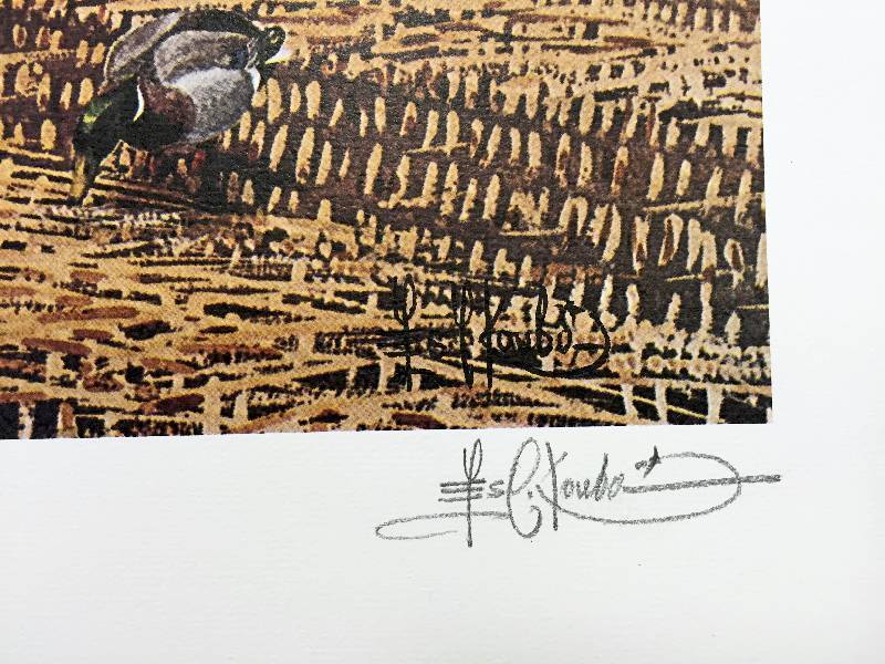 lot 1 image: Les Kuba Hand Signed Vintage Print