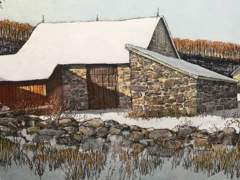 lot 4 image: Eric Sloane Winter Farm