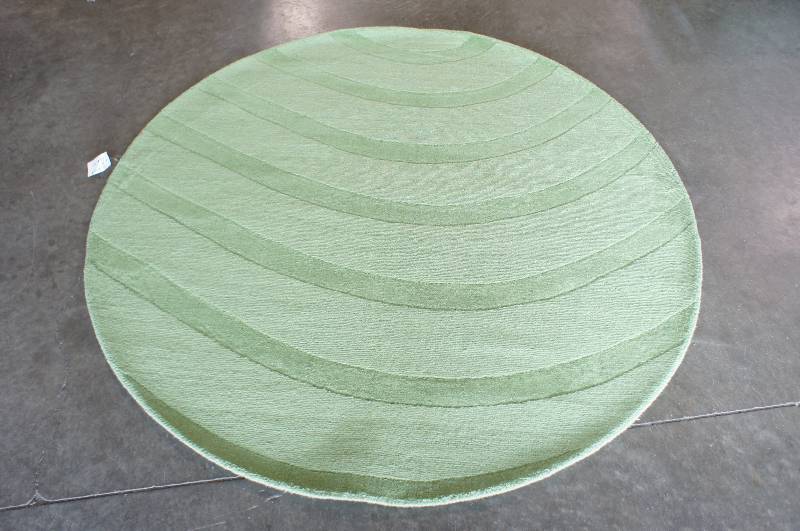 Transitions Greeen Cut & Loop Waves Rug