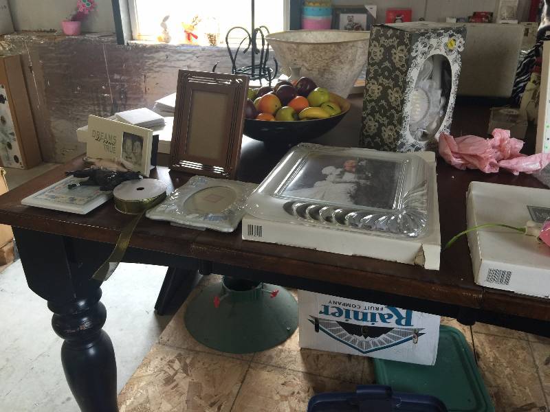 lot 50 image: Table Knick-Knacks And Picture Frames