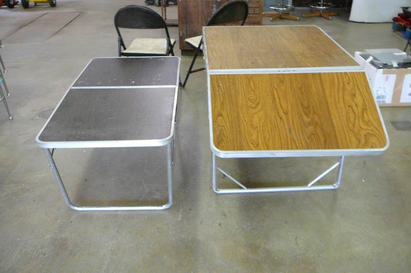lot 63 image: Fold up Tables and Chairs