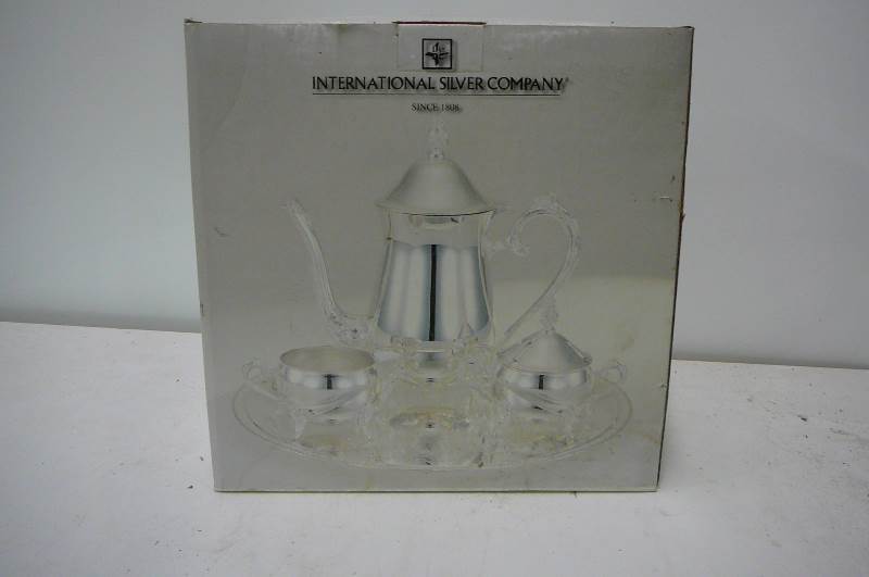 lot 18 image: 4 Piece Silver plated Coffee Service