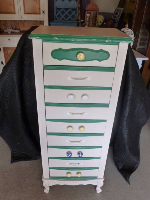 lot 54 image: Painted Lingerie Dresser