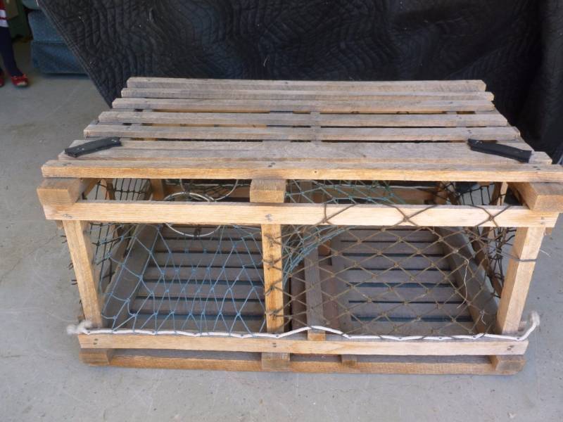 Large Wooden Crab Trap, Manannah #166 Furniture Sale Spectacular