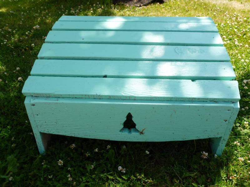 lot 154 image: Painted Foot Stool