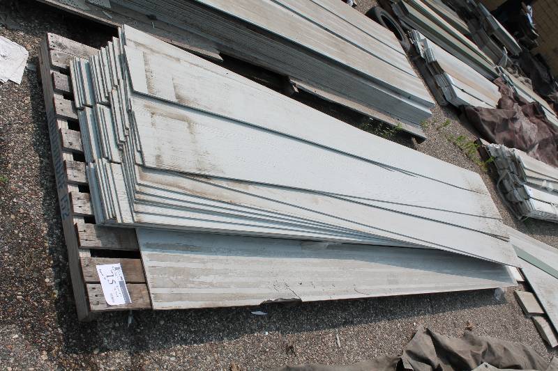 lot 15 image: Lot of Nichiha Exterior Siding 9.25 x 12 716 Width White  app. 70 ct.