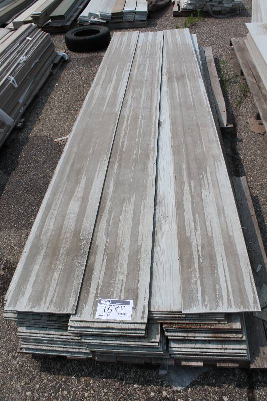 lot 16 image: Lot of Nichiha Exterior Siding 12 x 12 716 Width White  app. 75 ct.