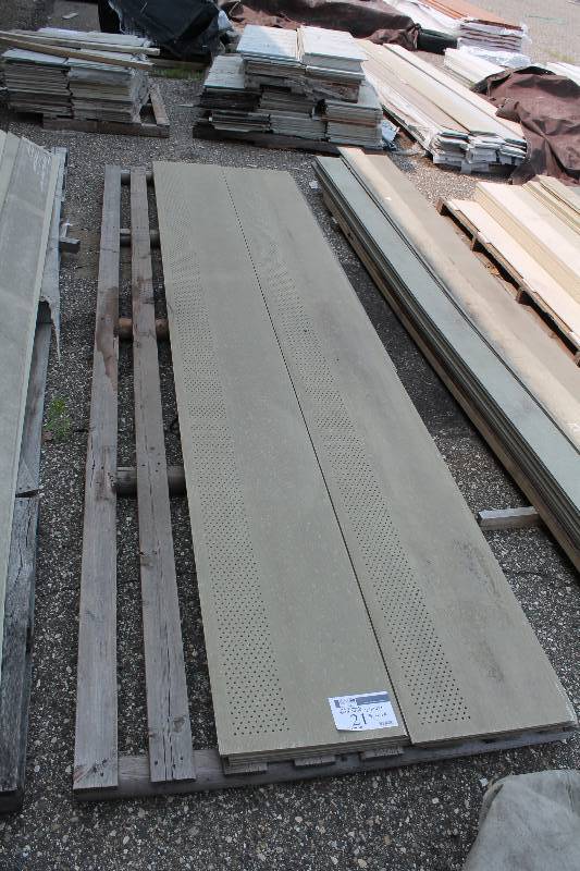 lot 21 image: Lot of James Hardie Vented Soffit Exterior Siding 16 x 12 716 Thick White app. 10 ct.