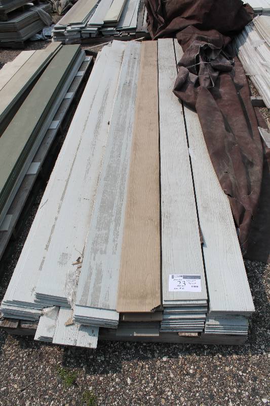lot 23 image: Lot of Nichiha Exterior Siding 7.25 x 12 716 Width White  app. 80 ct.