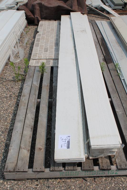 lot 27 image: Lot of Nichiha Exterior Siding 8.25 x 12 716 Width White  app. 50 ct.