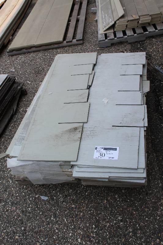 lot 30 image: Lot of Nichiha Shake Exterior Siding 16 x 48 716 Thick White app. 80 ct.