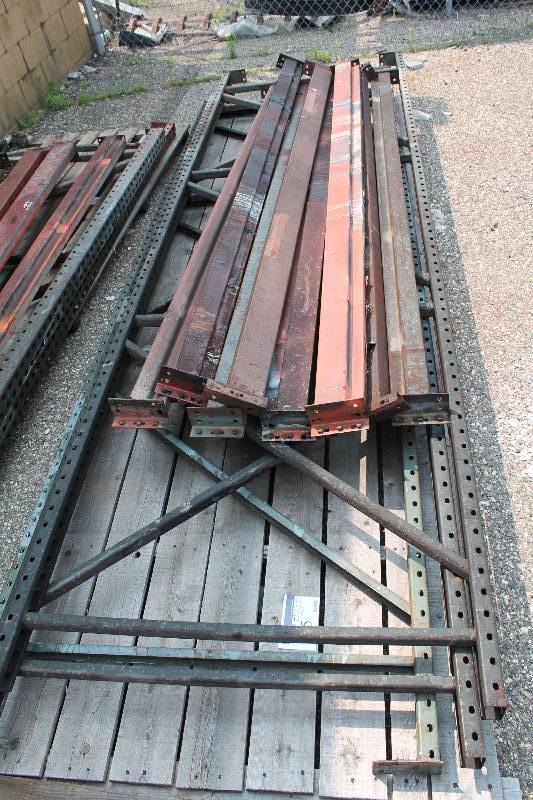 lot 45 image: Pallet Racking Lot Including 8 Uprights (3) Crossbeams 8 x 5 x 3 (8).