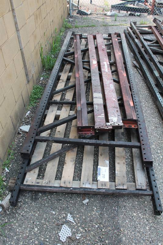 lot 44 image: Pallet Racking Lot Including 8 Uprights (2) Crossbeams 8 x 5 x 3 (4).